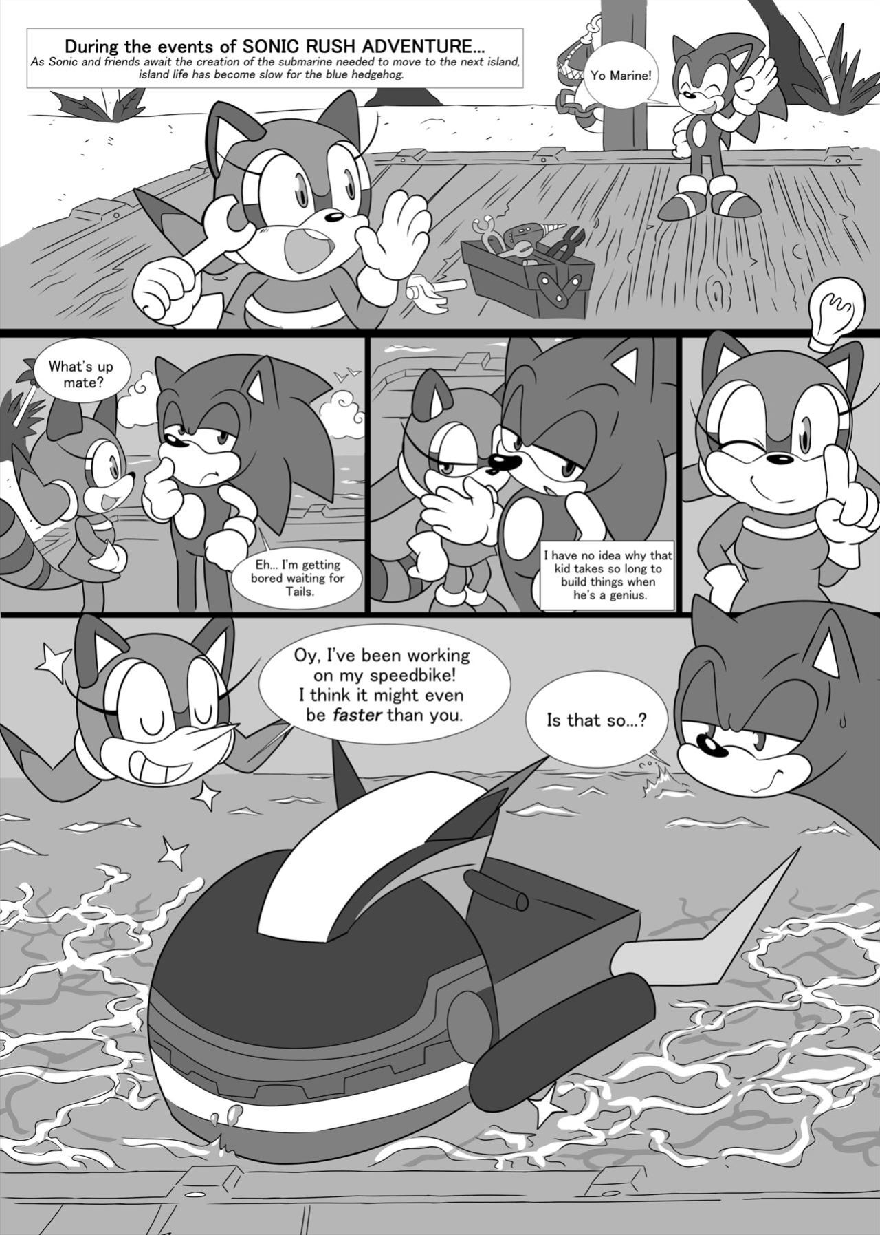[Escopeto] Sonic & Marine New Venture! (Sonic the Hedgehog)