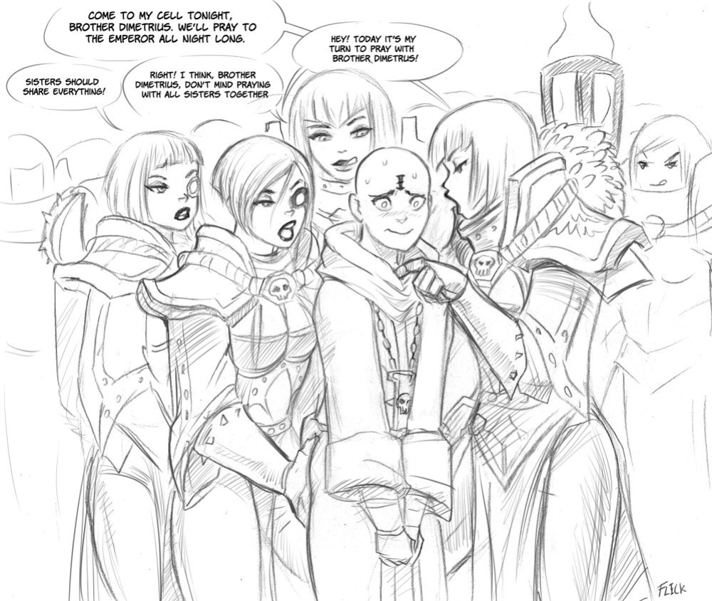 [Flick] Brother Demetrius and Battle Sisters (Warhammer 40k)