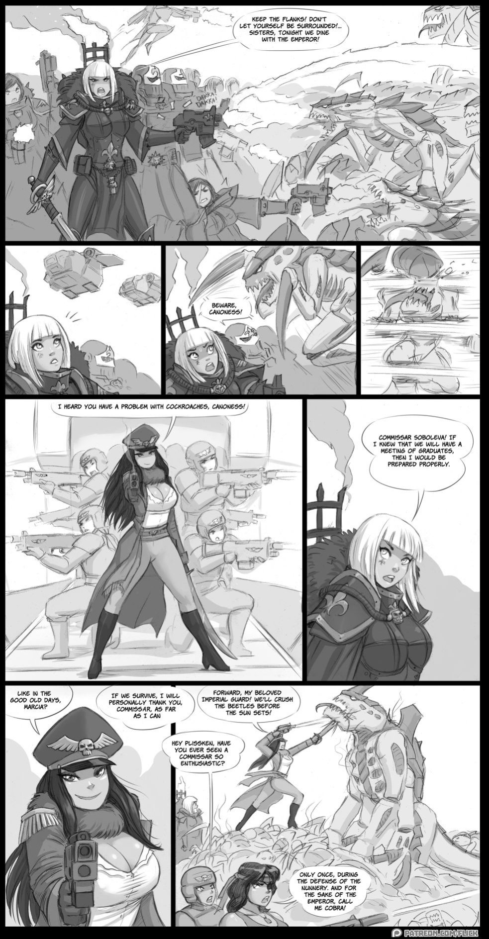 [Flick] Brother Demetrius and Battle Sisters (Warhammer 40k)
