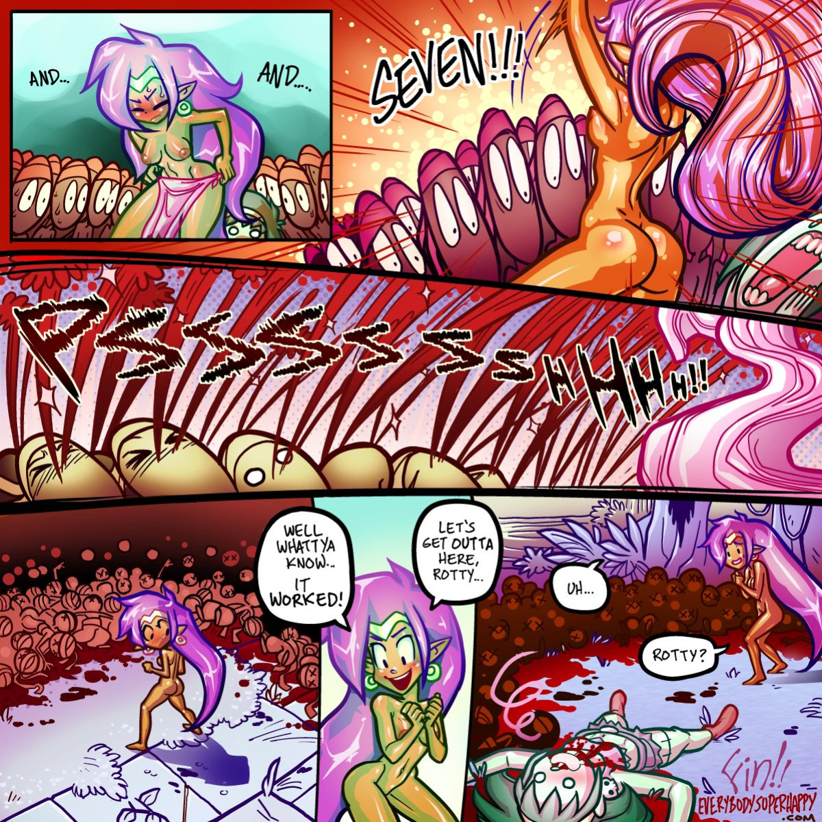 [Superhappy, Teslakoi, and Freeglass] The Dance of the 7 Veils (Shantae)