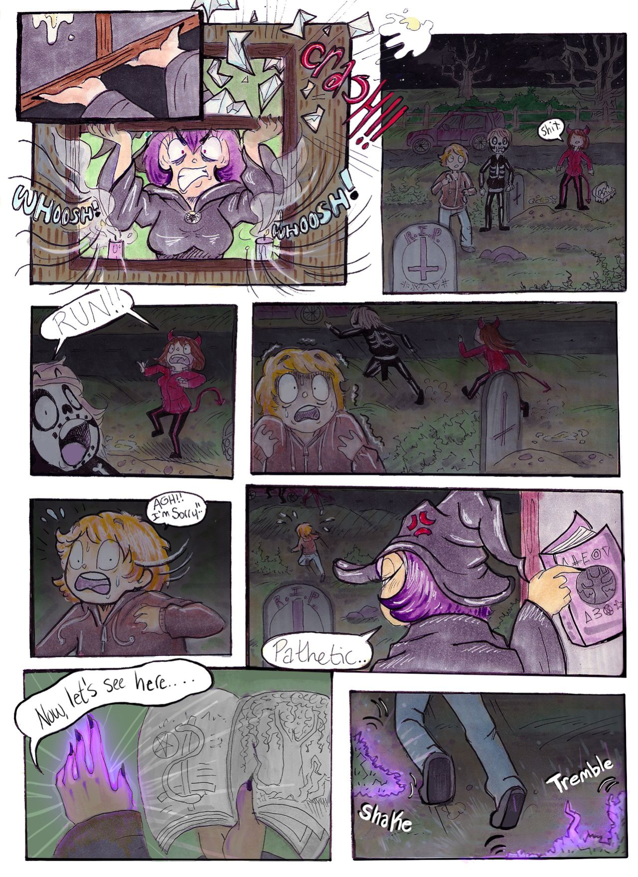 Trick or Treat by artist: ellen black (in progress)