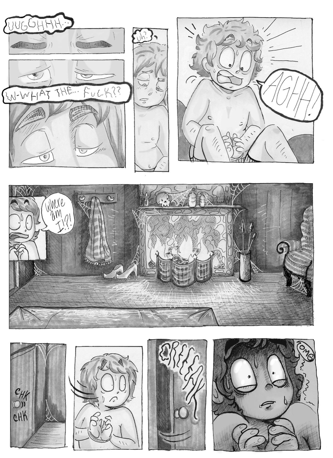 Trick or Treat by artist: ellen black (in progress)