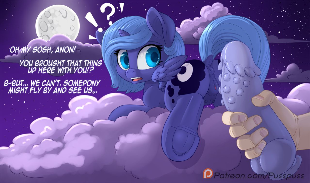[Pusspuss] Luna and Anon (My Little Pony Friendship Is Magic)