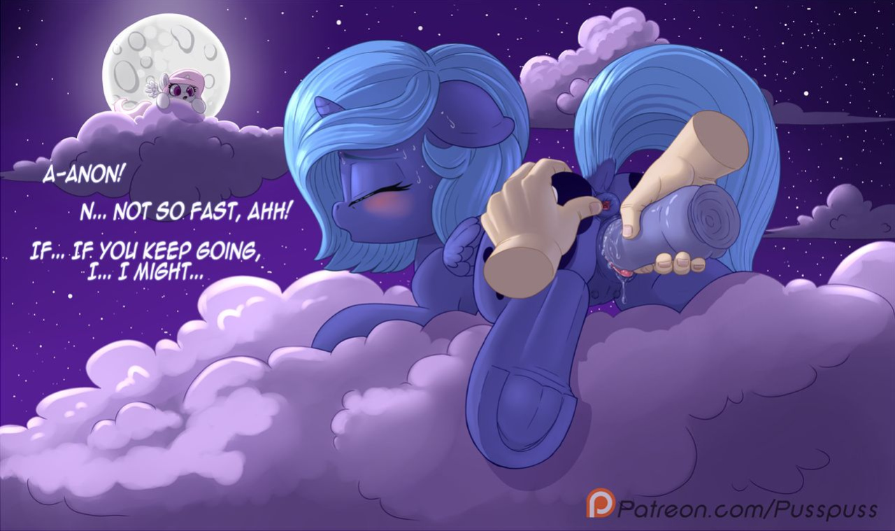 [Pusspuss] Luna and Anon (My Little Pony Friendship Is Magic)