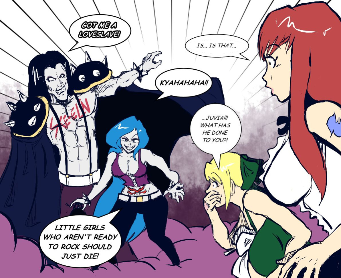 [Shishikasama] Rock of Succubus (Fairy Tail) (Sketches)