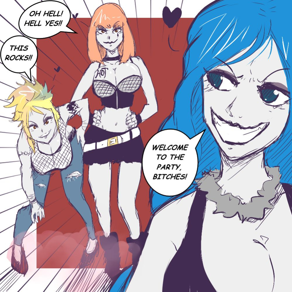 [Shishikasama] Rock of Succubus (Fairy Tail) (Sketches)