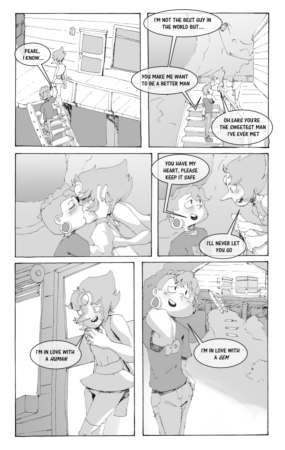 [Mimic Teixeira] Pearl x Lars (Steven Universe)