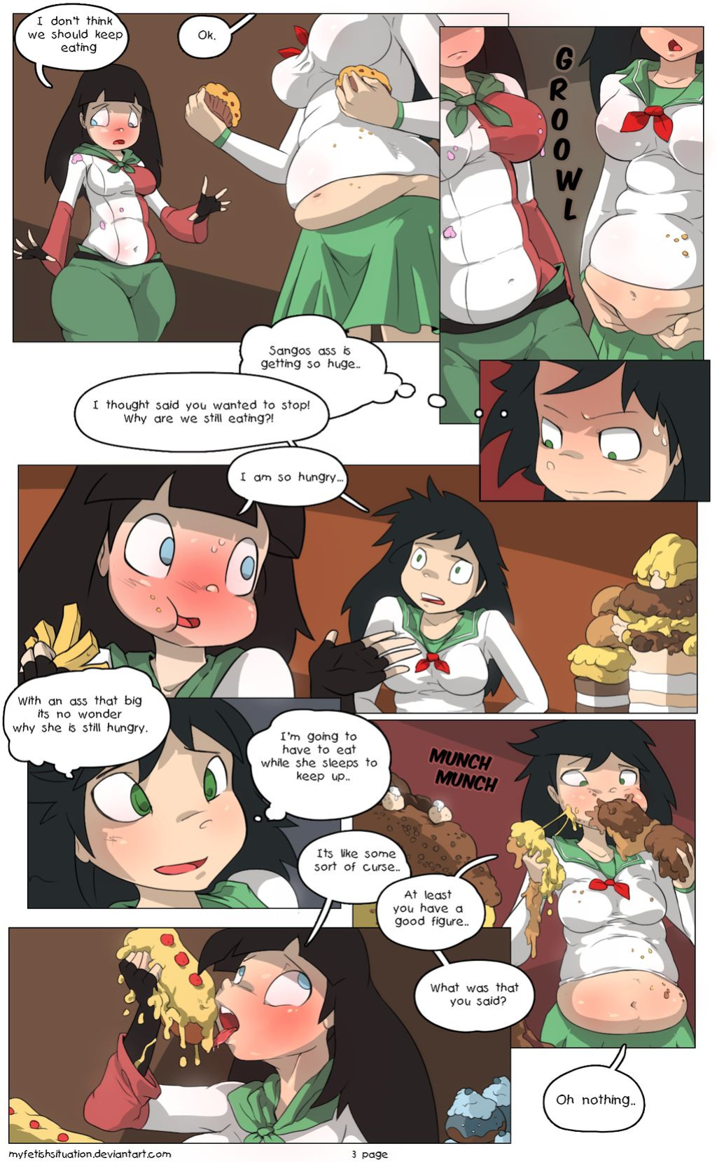 [MyFetishSituation] Kagome and Sango Banquet (Inuyasha)