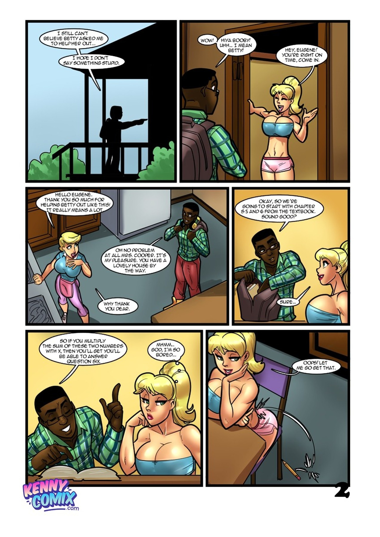 [Kennycomix] Betty and Alice in Study Session