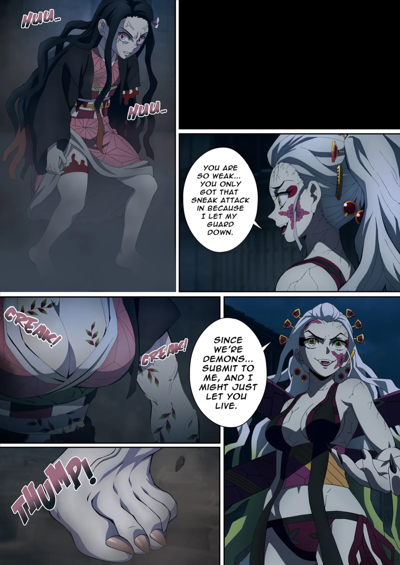 [FootCroft] Daki’s Blood Demon Art: Trample 堕姫の血鬼術・紅蓮践踏 (Part 1+Part 2)