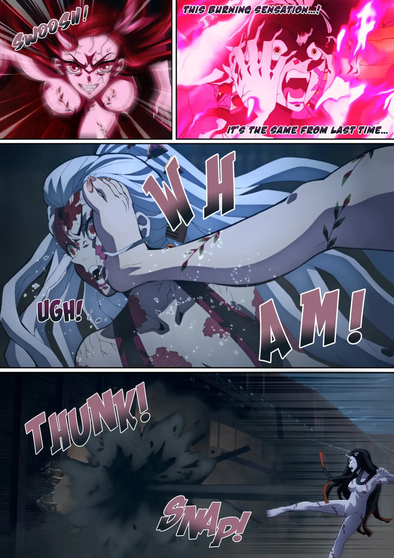 [FootCroft] Daki’s Blood Demon Art: Trample 堕姫の血鬼術・紅蓮践踏 (Part 1+Part 2)
