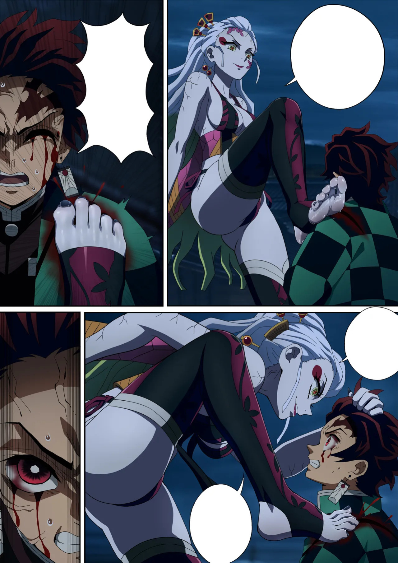 [FootCroft] Daki’s Blood Demon Art: Trample 堕姫の血鬼術・紅蓮践踏 (Part 1+Part 2)