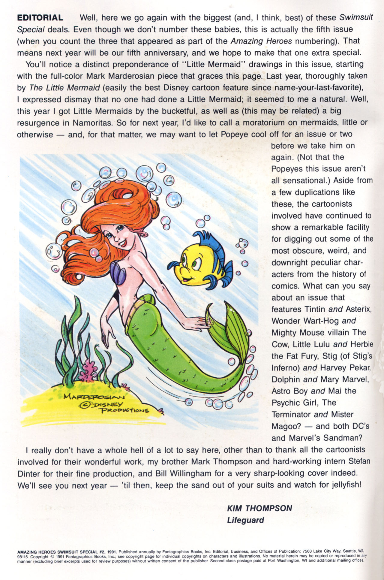 Amazing Heroes Swimsuit 1991