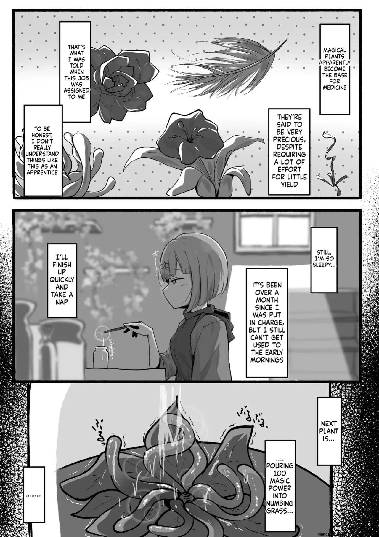 [Rampel] Minarai Mahoutsukai ni Shokubutsu no Kanri wa Muzukashii (SCANMTL)