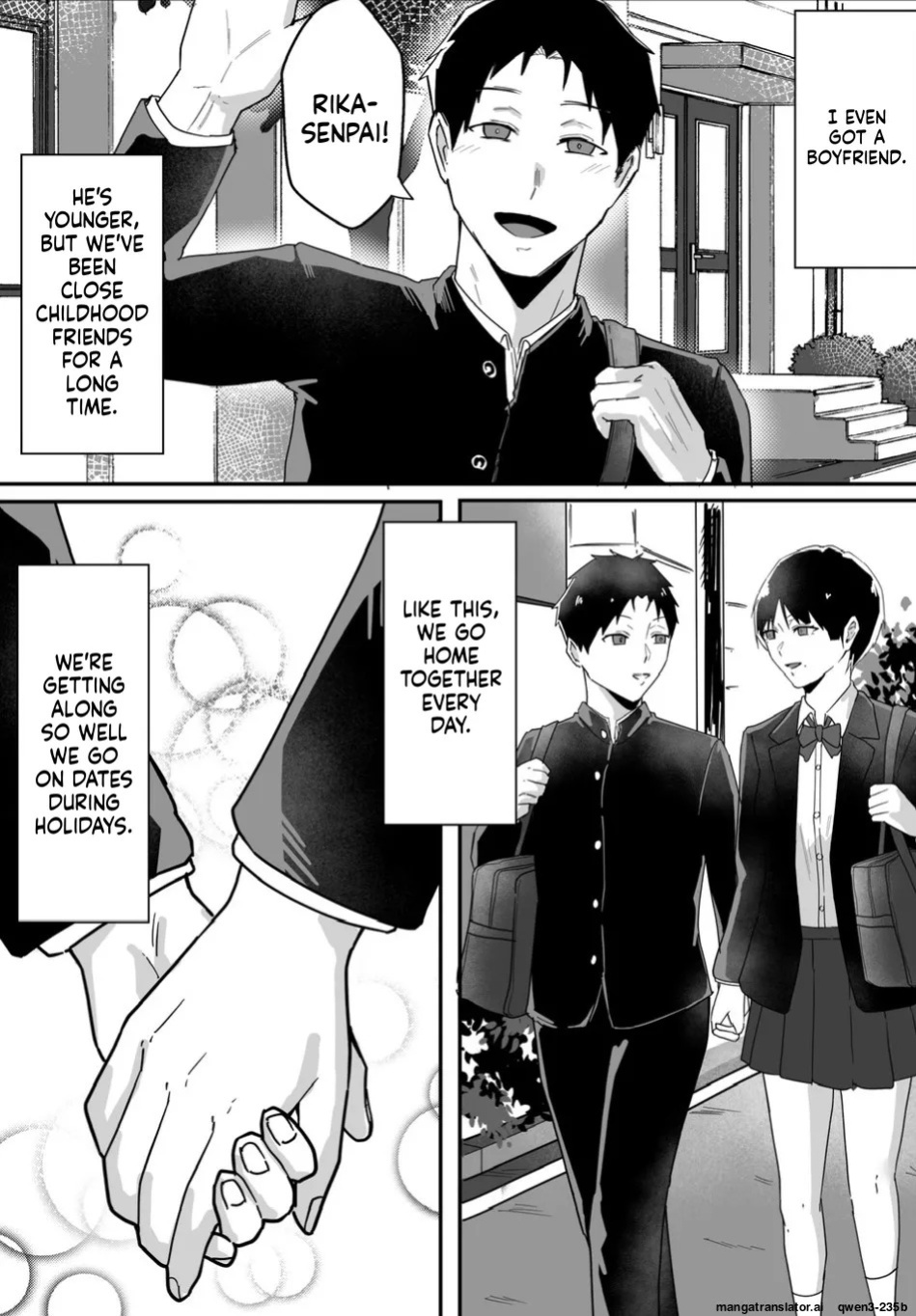 Boyish no Senpai Kanojo ga Netorarete Mesu ni Otosareru Hanashi (MTL)