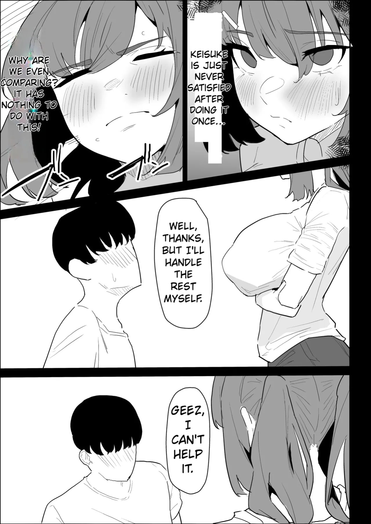 [purintai] My busty older sister, who has a boyfriend, reluctantly helps me out.