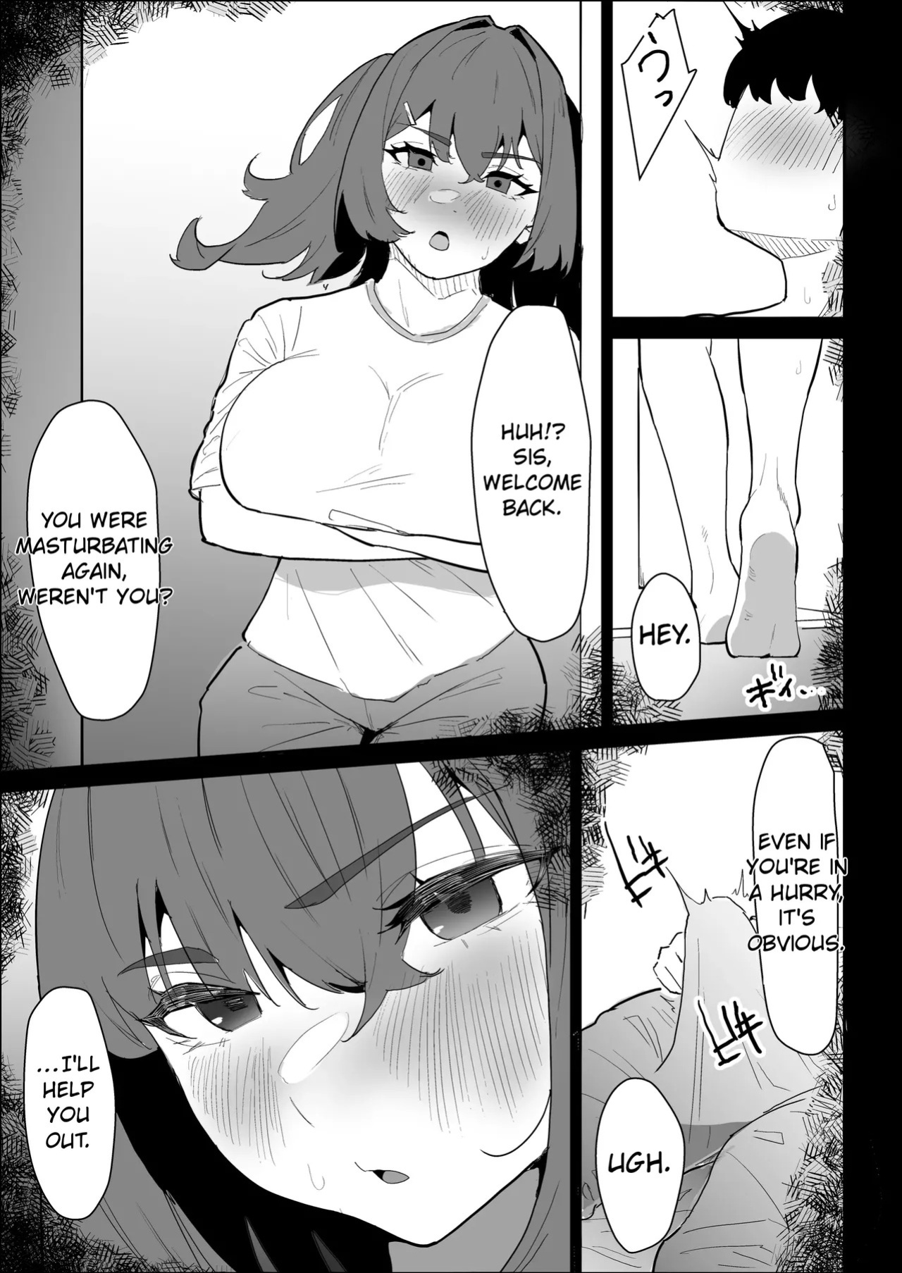 [purintai] My busty older sister, who has a boyfriend, reluctantly helps me out.