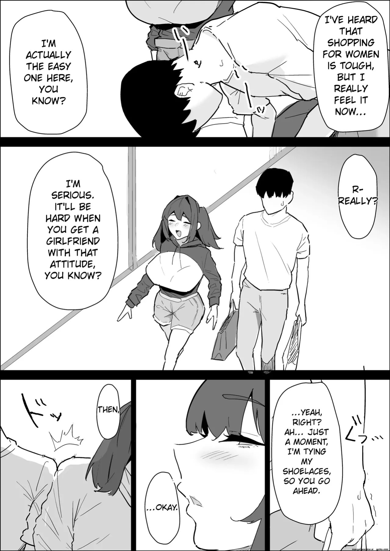 [purintai] My busty older sister, who has a boyfriend, reluctantly helps me out.