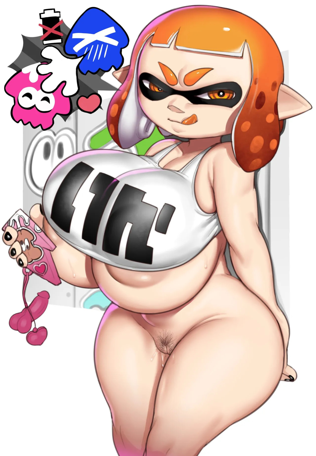 [Greyimpaction] Charlie the Big Tittied Inkling Slut (Splatoon)