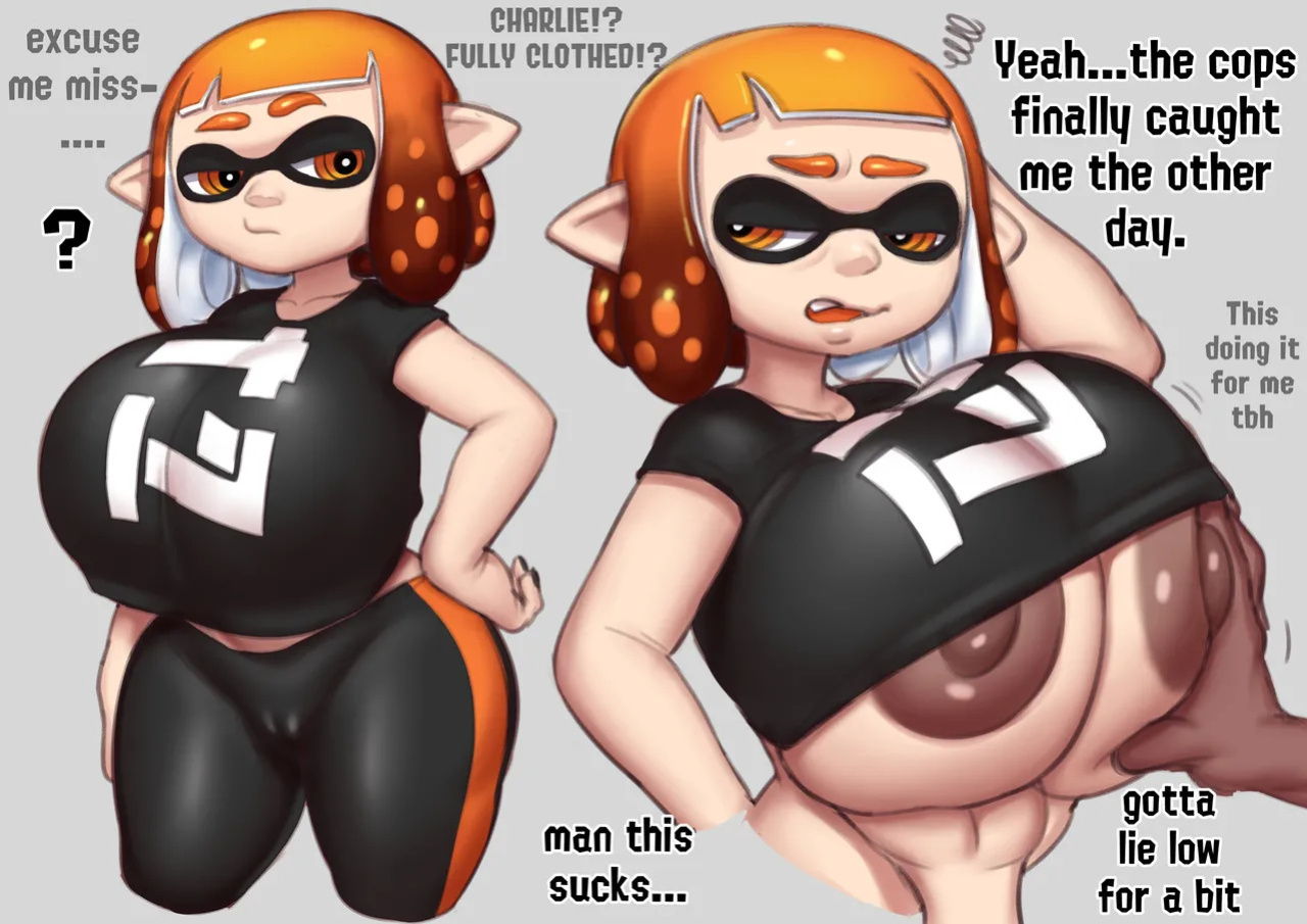 [Greyimpaction] Charlie the Big Tittied Inkling Slut (Splatoon)