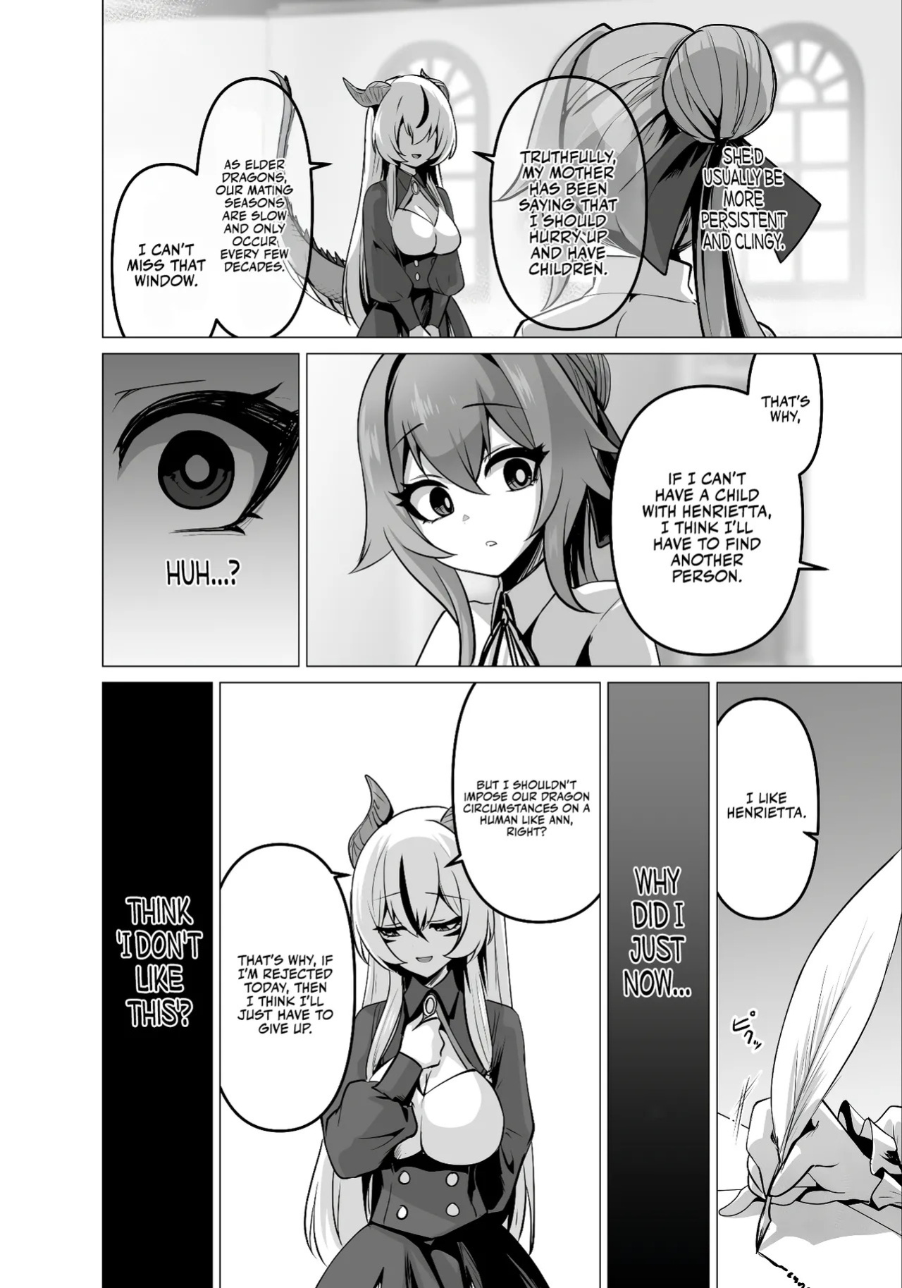 [Hashioki (Otemoto)] Saikyou Shuzoku no Ryuu no Musume ga Shitsukoku Kozukuri o Nedatte Kuru node Futanari Chinchin de Wakaraseru Hanashi | The Daughter of the Strongest Dragon Race Won't Stop Begging for a Baby, So I'll Teach Her a Lesson with My Futanar