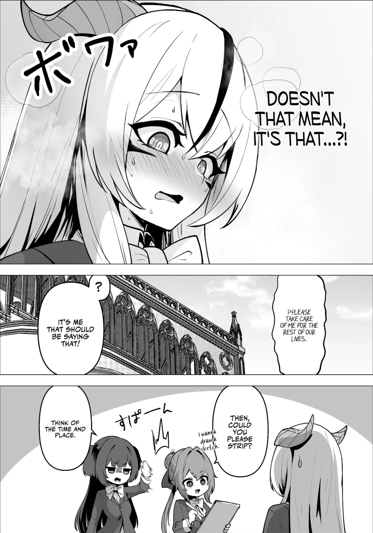 [Hashioki (Otemoto)] Saikyou Shuzoku no Ryuu no Musume ga Shitsukoku Kozukuri o Nedatte Kuru node Futanari Chinchin de Wakaraseru Hanashi | The Daughter of the Strongest Dragon Race Won't Stop Begging for a Baby, So I'll Teach Her a Lesson with My Futanar