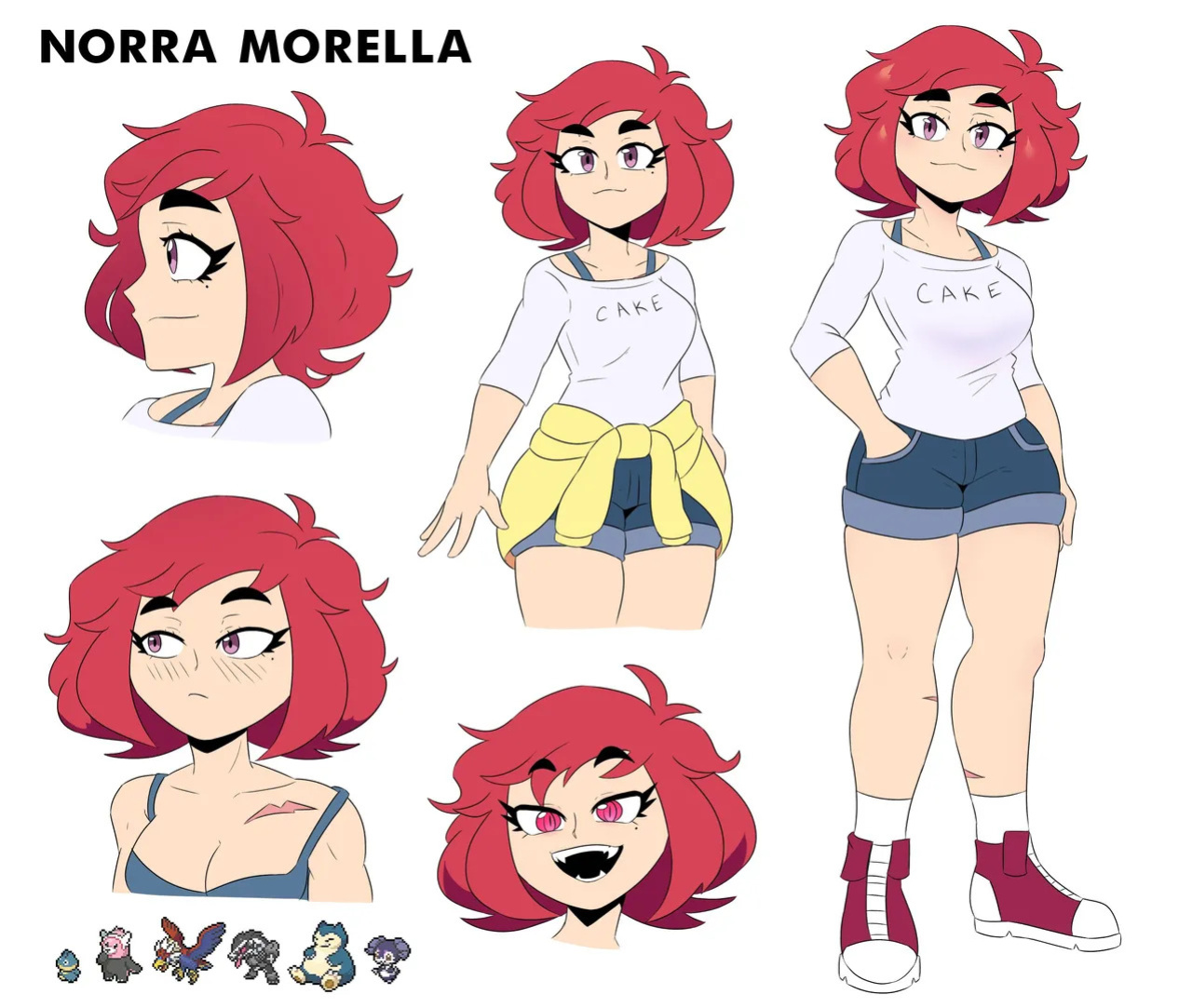 [various] Norra Morella (Pokemon OC by GalaxyKhy)