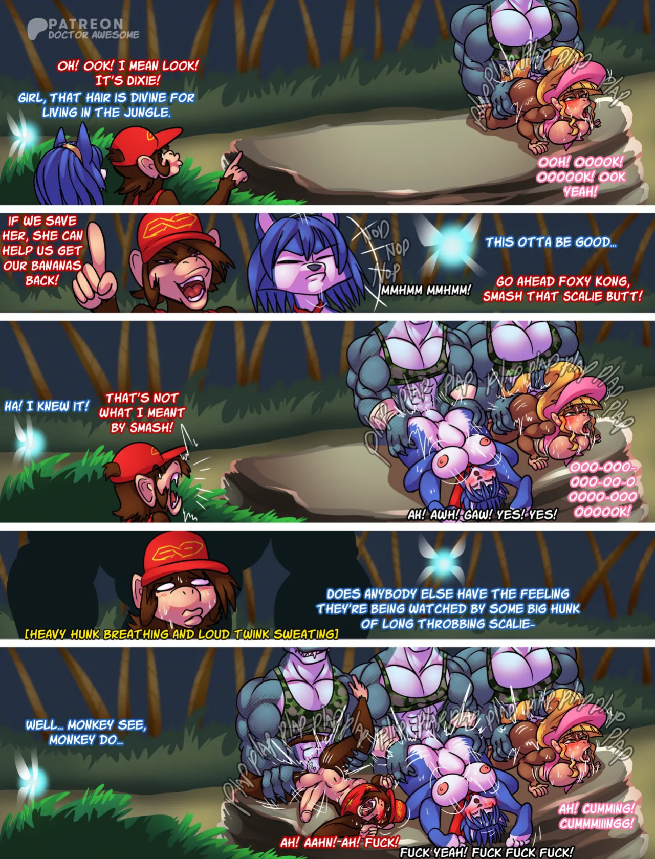 [Docter Awesome] Basque Comic: Krystal Fucks Up Donkey Kong Country (Star Fox Adventures x Donkey Kong) (ongoing)