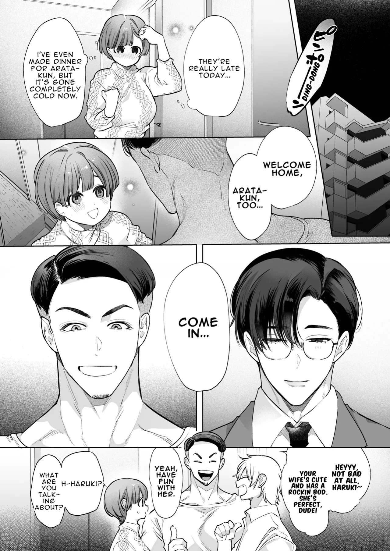[Yatomomin (Yamamoto Tomomitsu)] Riho NTR ~Ordered By My Husband to Get Fucked By His Colleague~ [English] [Mina-san TL] [Digital]