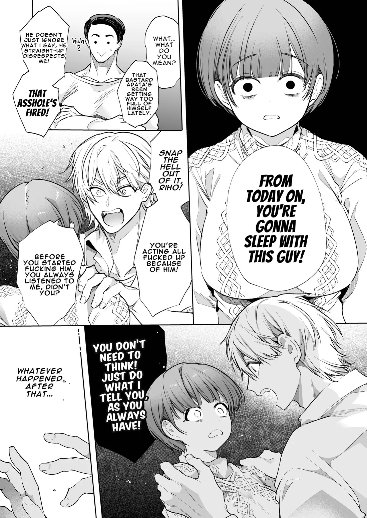 [Yatomomin (Yamamoto Tomomitsu)] Riho NTR ~Ordered By My Husband to Get Fucked By His Colleague~ [English] [Mina-san TL] [Digital]