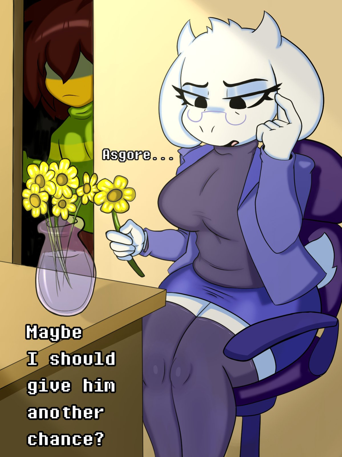 [Araby.] Toriel x Kris Comic.