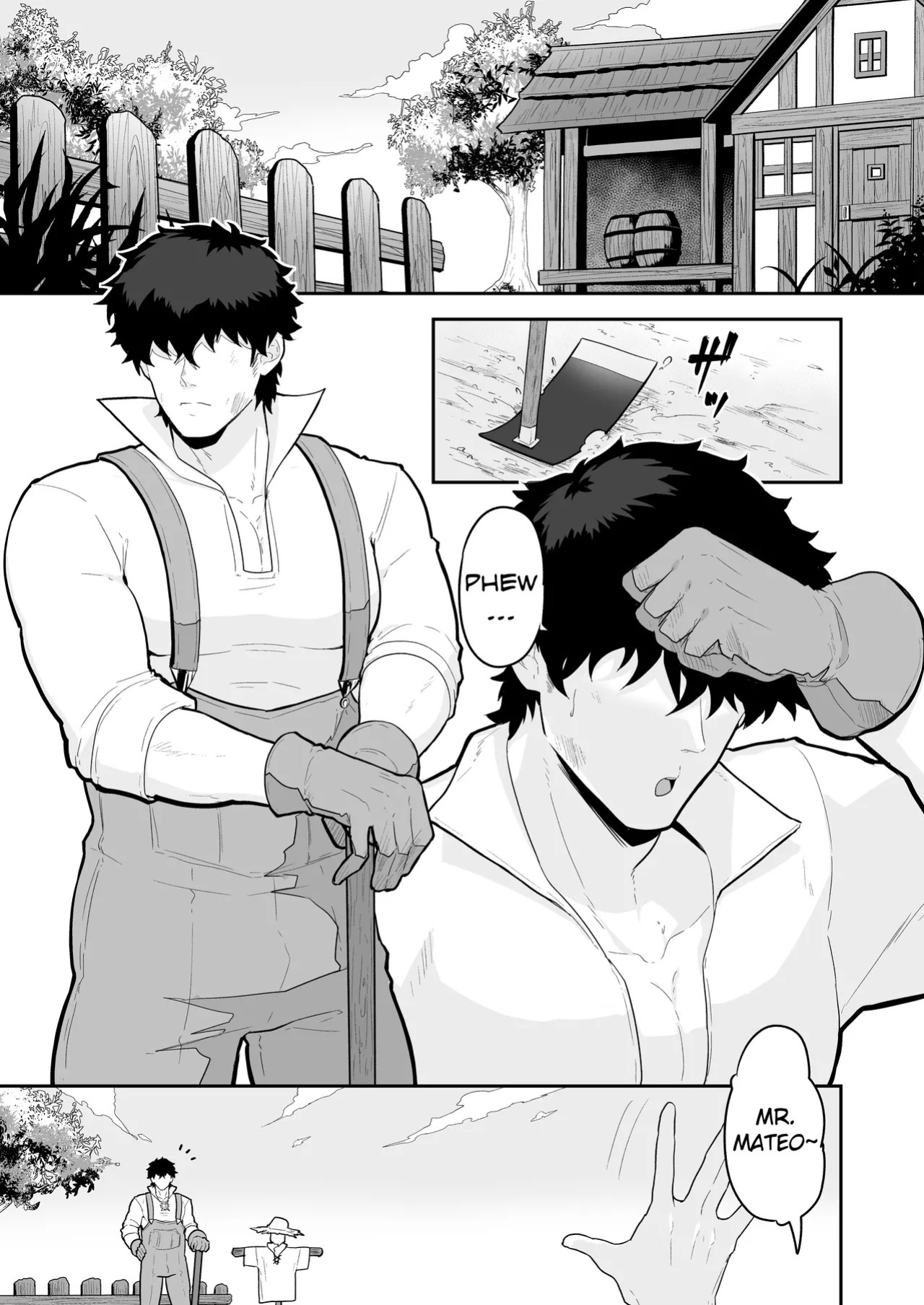 [PULIN Nabe (kakenari)] Noufu to Shinpu | The Farmer and The Priest [English] [Uncensored]