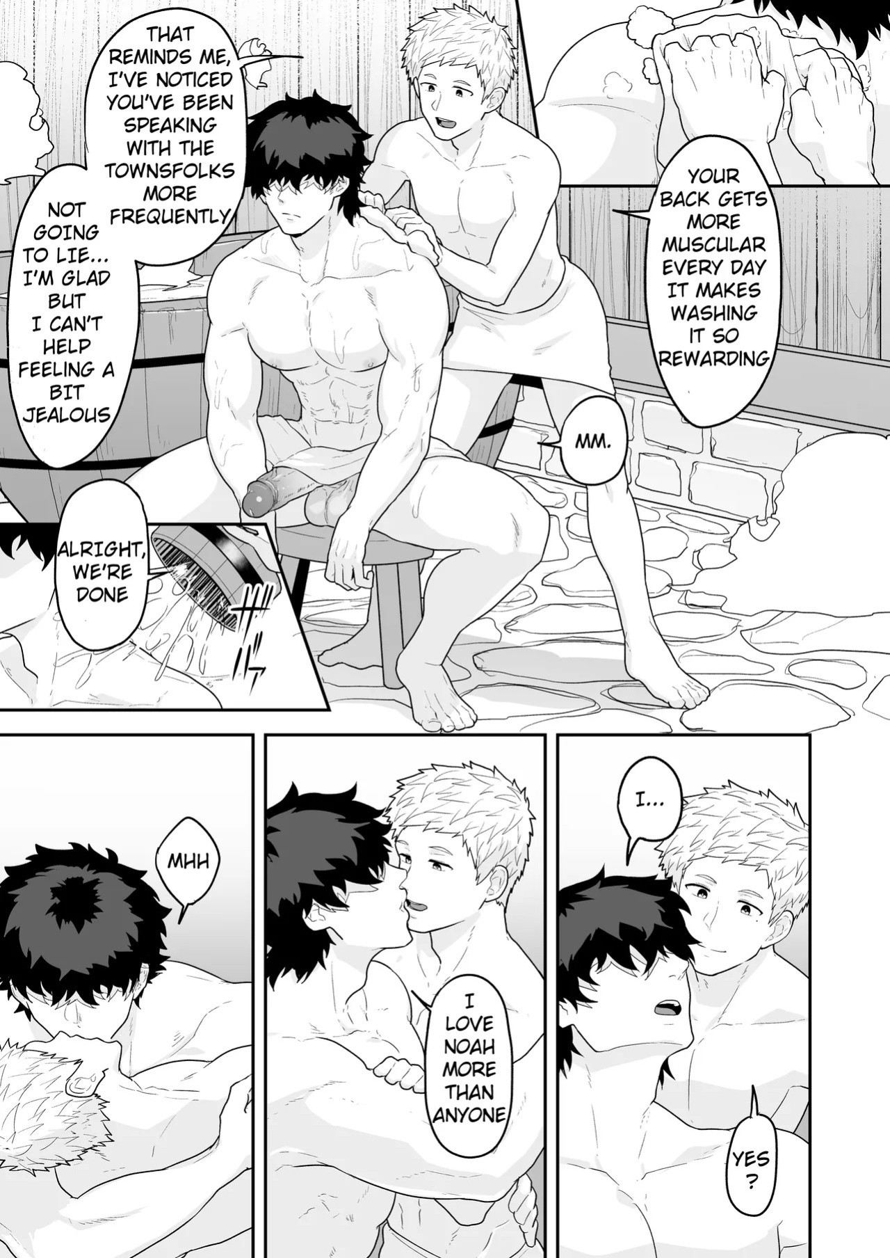 [PULIN Nabe (kakenari)] Noufu to Shinpu | The Farmer and The Priest [English] [Uncensored]