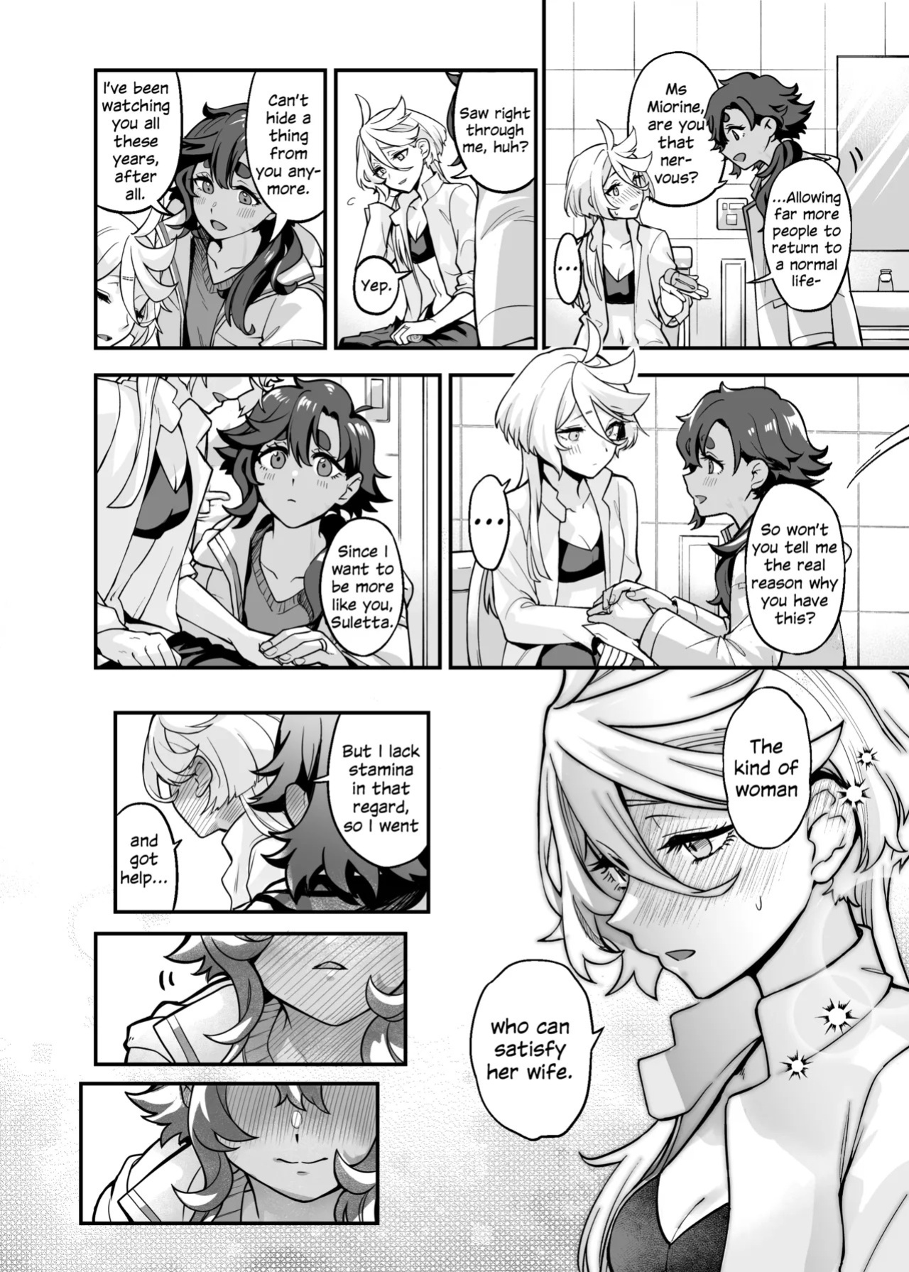 [Tendoushi (Tendou Itsuki)] Chanto Manzoku Sasete Ageru Kara, Baka | Since I'll Satisfy You, Stupid (Mobile Suit Gundam: The Witch from Mercury) [English] [Digital]