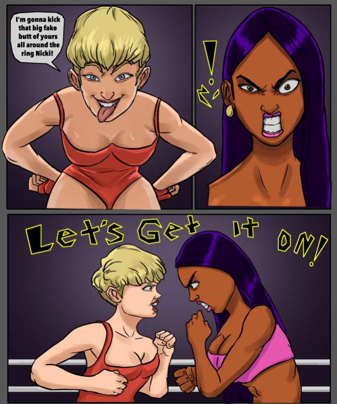 Nicki Minaj vs. Miley Cyrus by brutalhentai (unfinished)