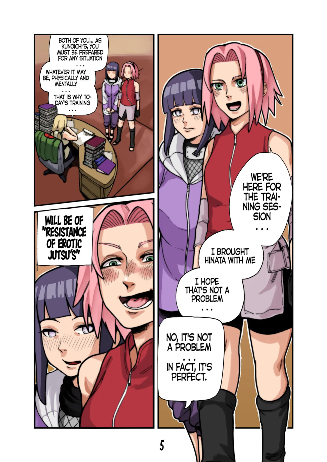 Hinata x Tsunade x Sakura