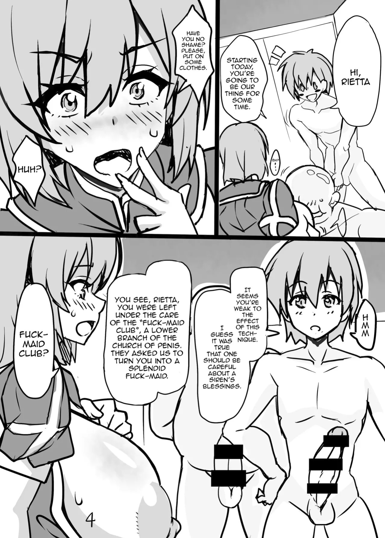 [INSERT (KEN)] Boku dake no Bakunyuu Ona-Maid Rietta (Bakunyuu Party NTR) [English] {Doujins.com}