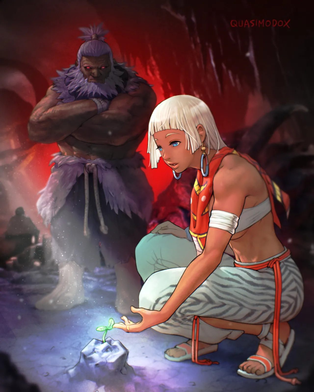 [Quasimodox, Wallace Pires] Akuma & Elena (Street Fighter 6)