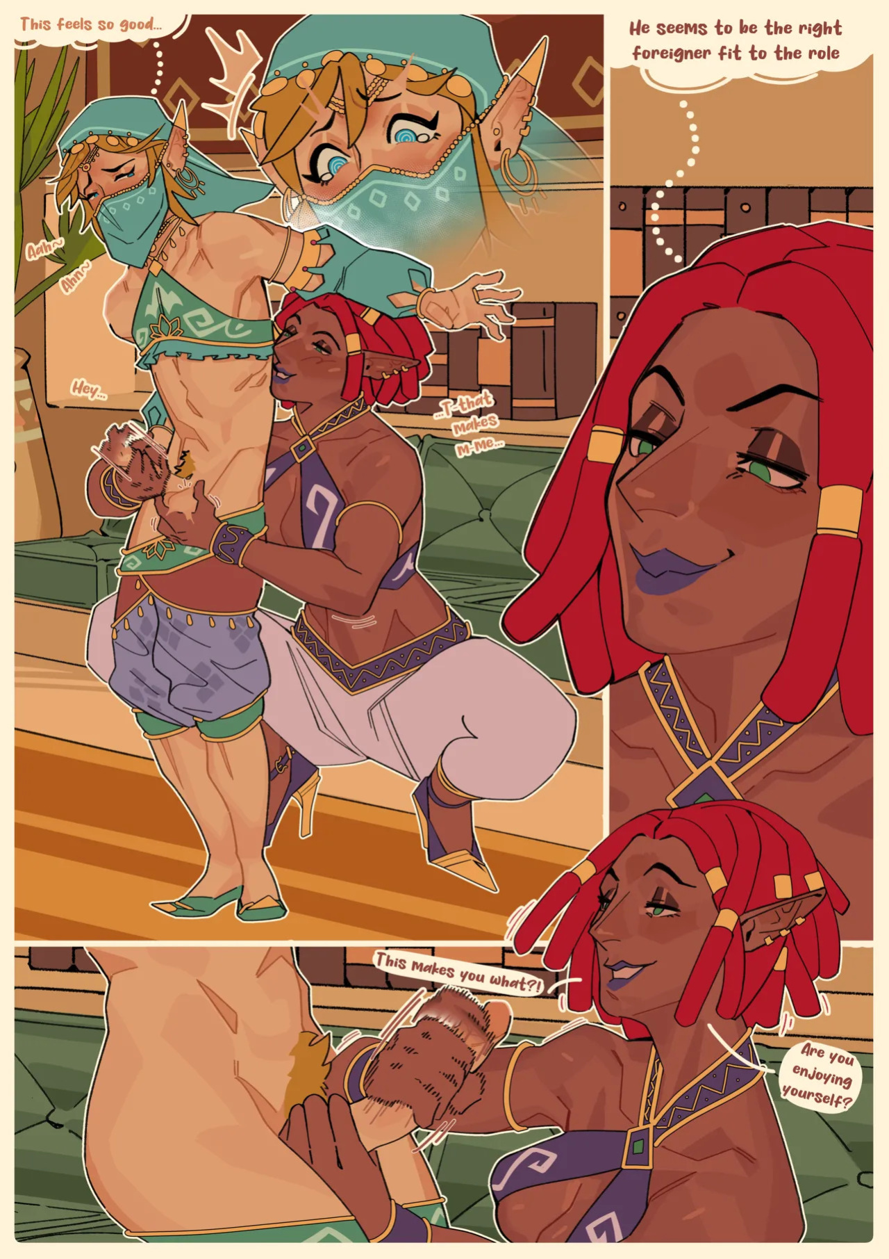 [GekkoNSFW] Sneaking into the Forbidden Town ch.1-2 (TLOZ: Breath of the Wild) [ongoing]