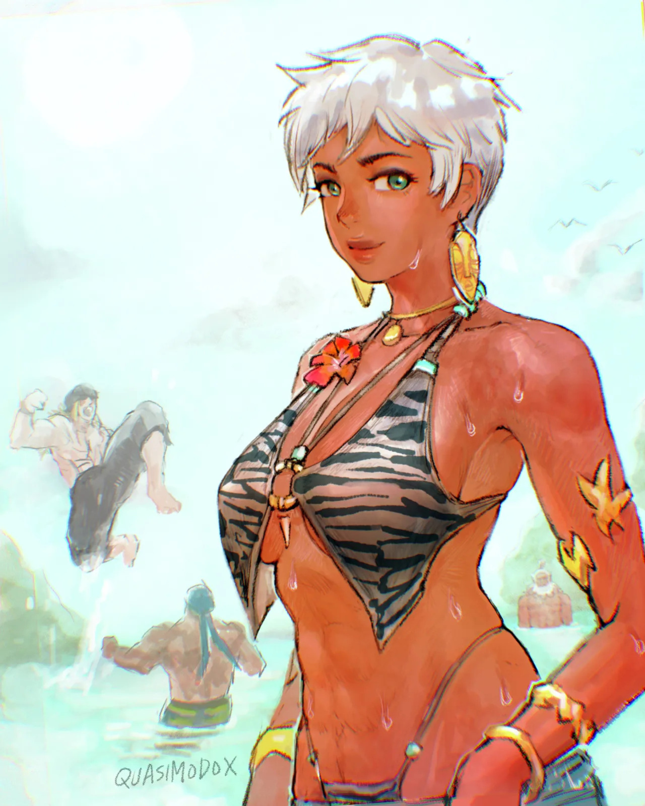 [Quasimodox, Wallace Pires] Akuma & Elena (Street Fighter 6)