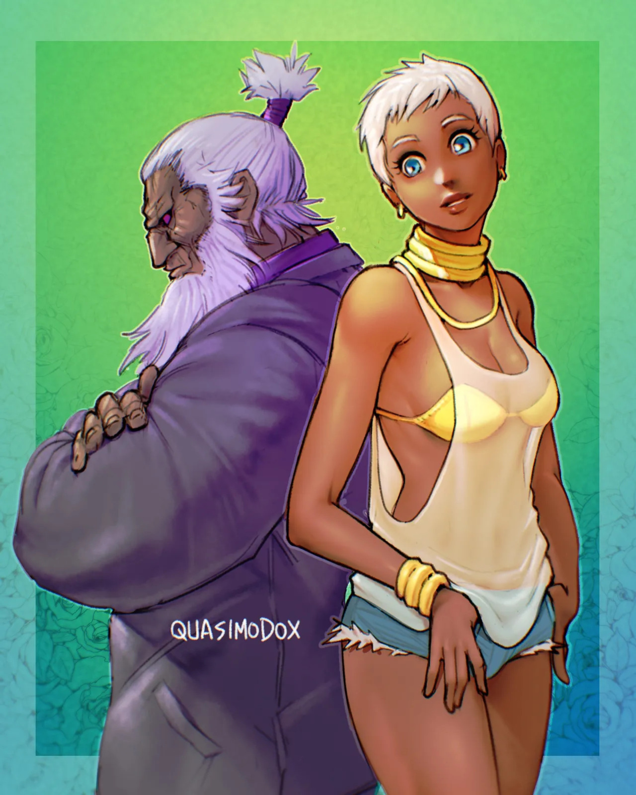 [Quasimodox, Wallace Pires] Akuma & Elena (Street Fighter 6)