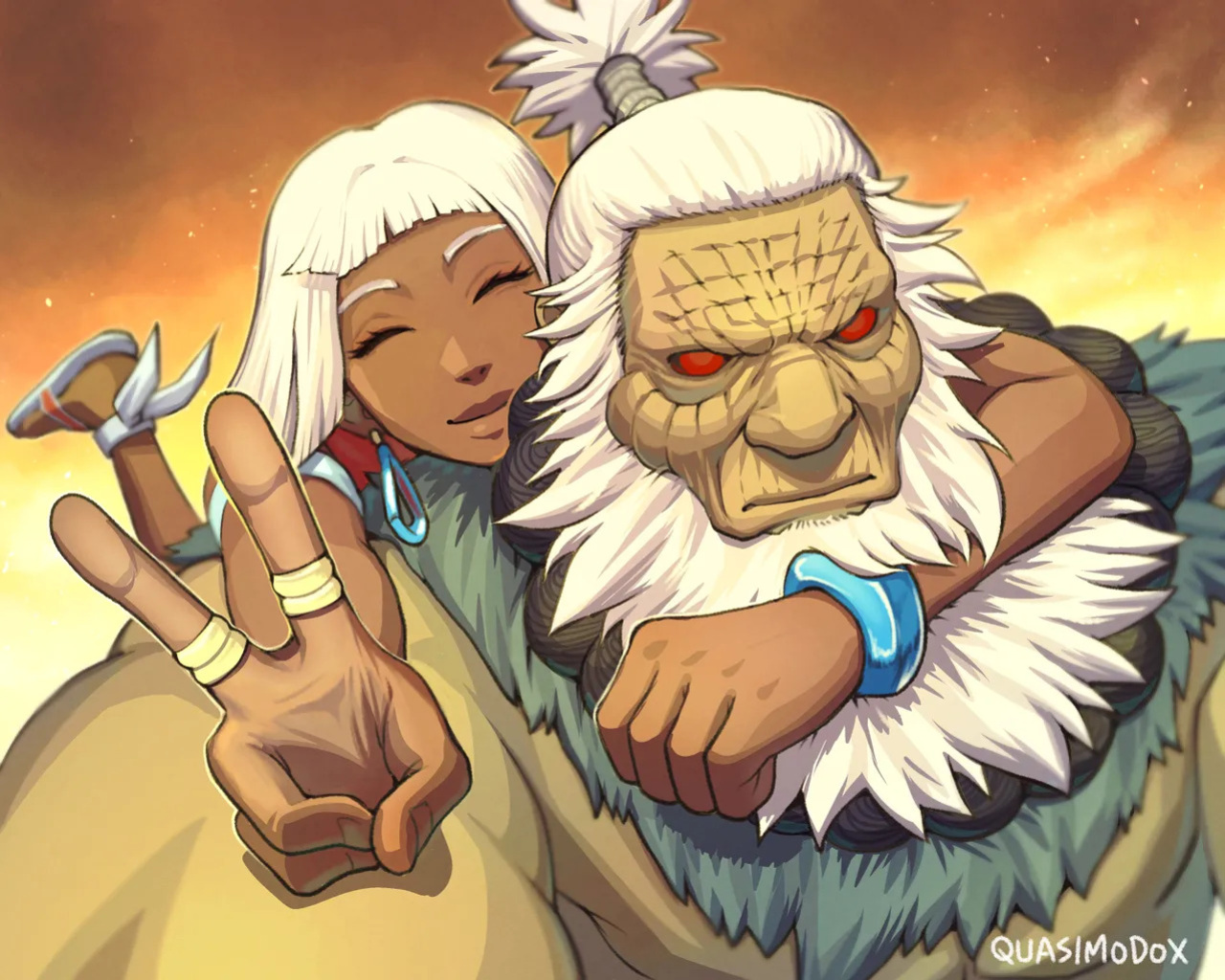 [Quasimodox, Wallace Pires] Akuma & Elena (Street Fighter 6)