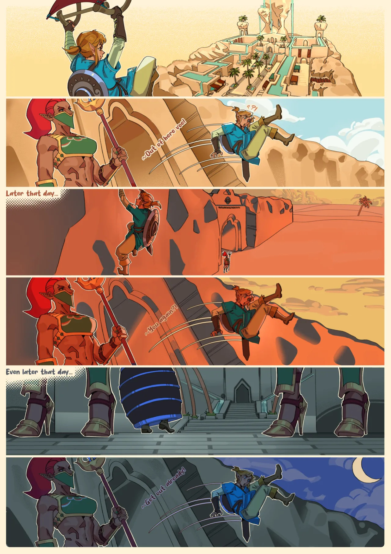 [GekkoNSFW] Sneaking into the Forbidden Town ch.1-2 (TLOZ: Breath of the Wild) [ongoing]