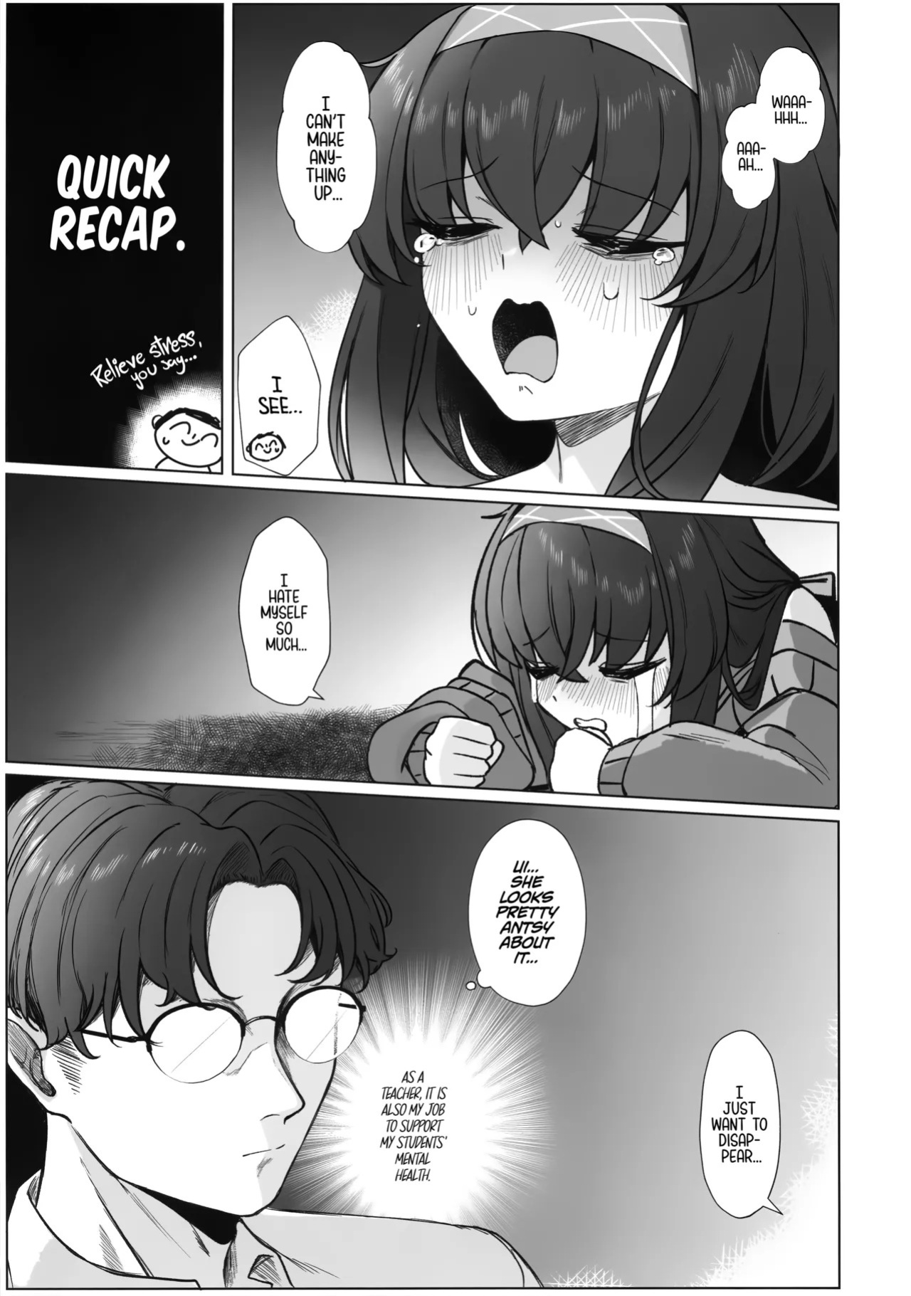 (C107) [Lactucopicrin (Momoiro Retas)] Rojiura no Majutsushi | The Magician of the Back Alley (Blue Archive) [English] [TheWhiteLine]