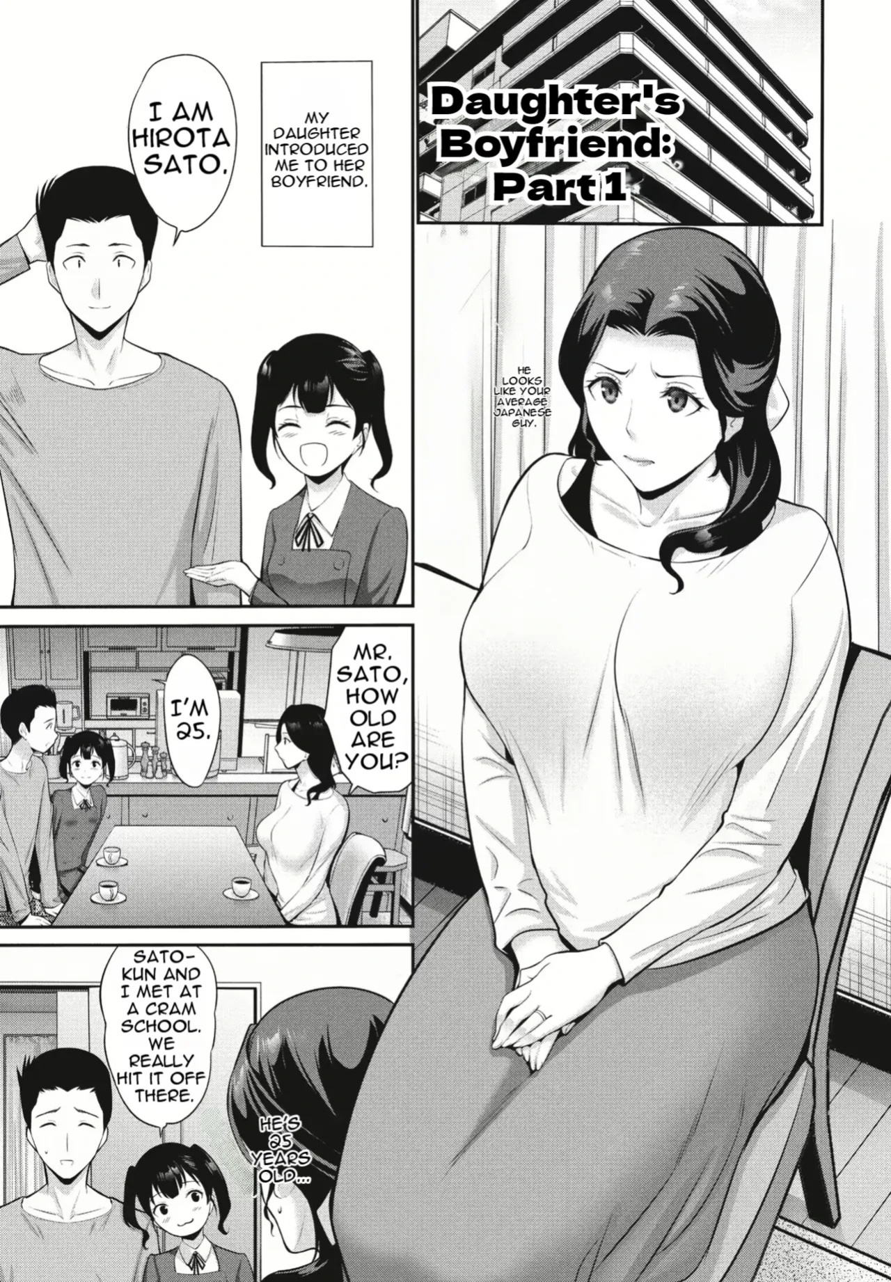 [Nishikawa Kou] Musume no Kare Zenpen | Daughter's Boyfriend Part 1 [English] [MTL] [Digital]
