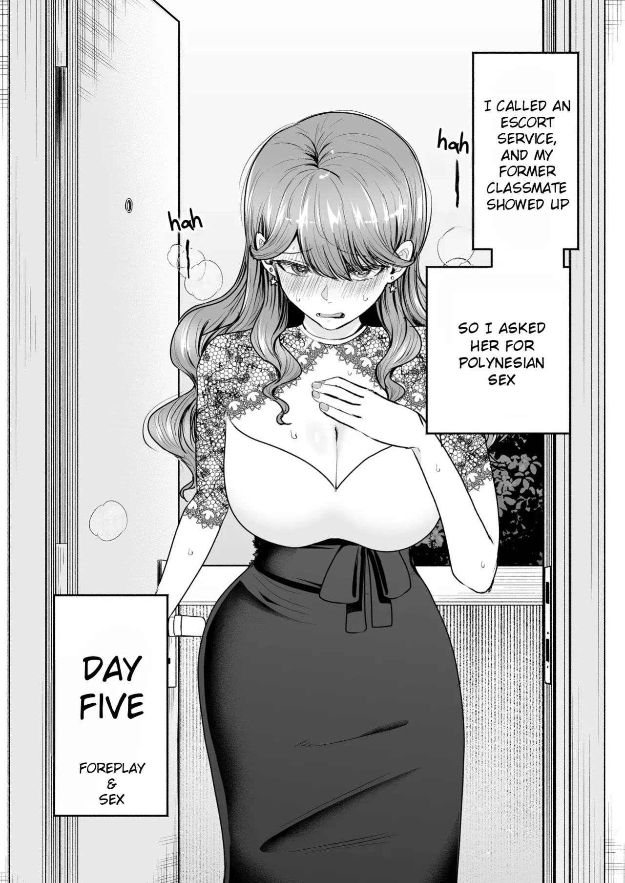 [Tatsuwaipu (Tatsuwa no Sato)] I Called an Escort Service, and My Old Classmate Showed Up - Day 6 of Polynesian Sex [English] [Rei Scans]