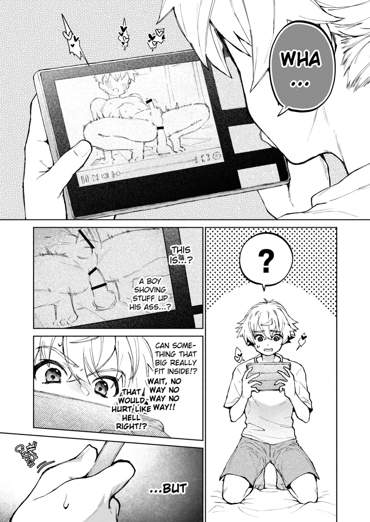 [Nechimocco (Warabita)] If you're fine with anyone, Why not do it with Me?! 〜My CHildhood friend discovered Anal Masturbation...〜 [English]