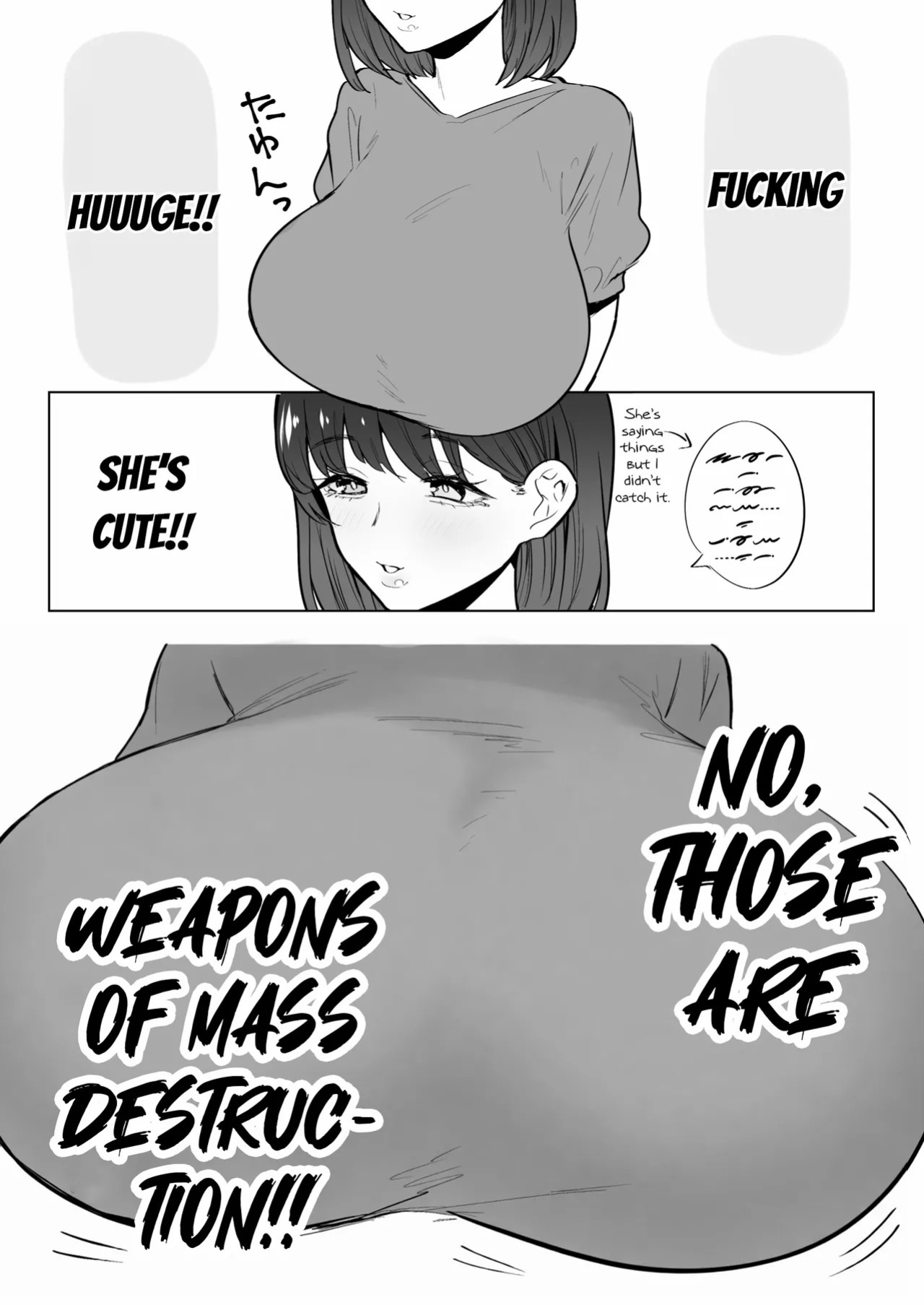 [Ricochet] Dekachichi Momi Repo Manga | A Report Manga About Fondling Huge Titties [English] [ConTL]