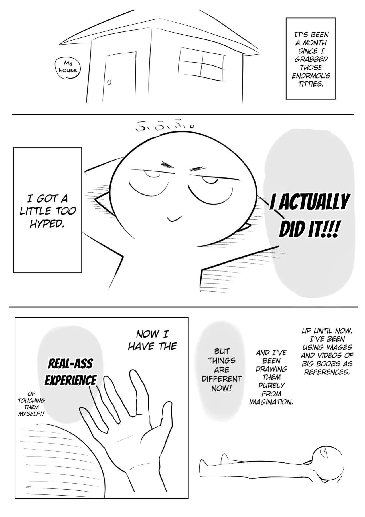 [Ricochet] Dekachichi Momi Repo Manga | A Report Manga About Fondling Huge Titties [English] [ConTL]
