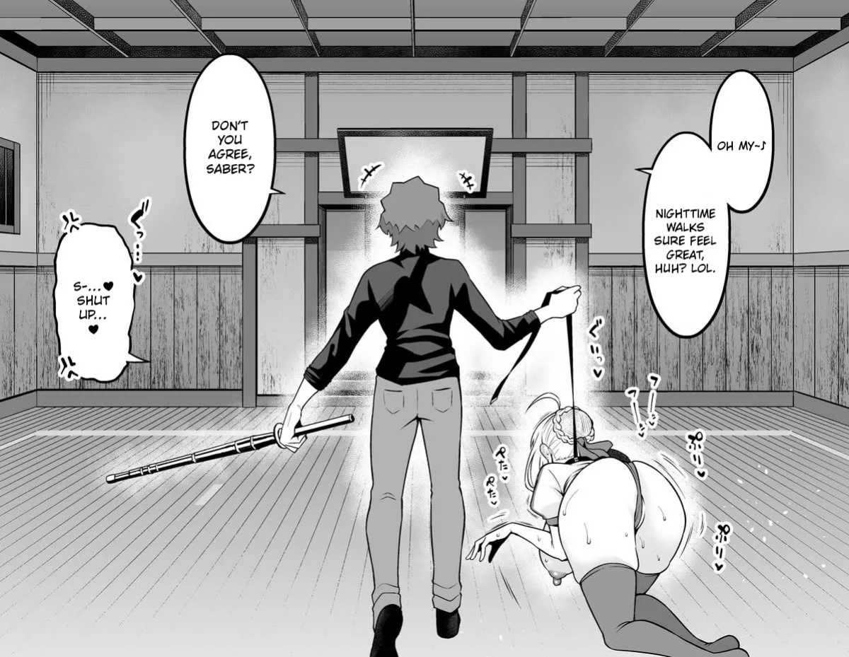 [Ankoman] Arutoria, Shinji to yoru no sanpo❤ - Artoria and Shinjis nightwalk ♥(Fate/stay night) [English]